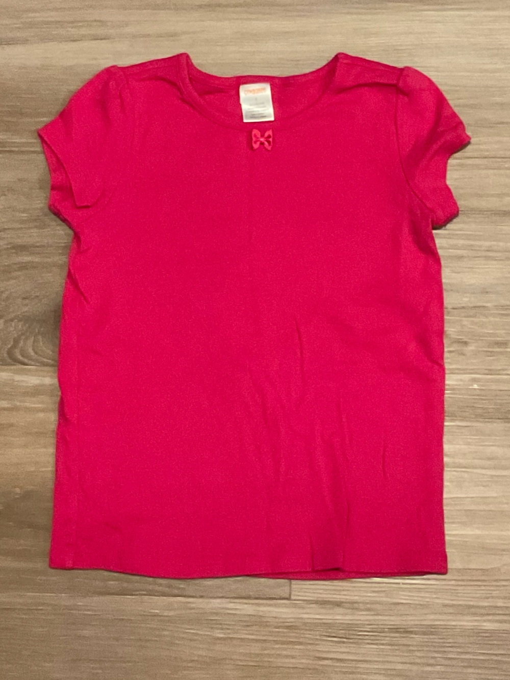 Gymboree | Girls' Short-Sleeve Pink Tee with Bow Detail